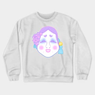 Okame Mask (pastel) Crewneck Sweatshirt